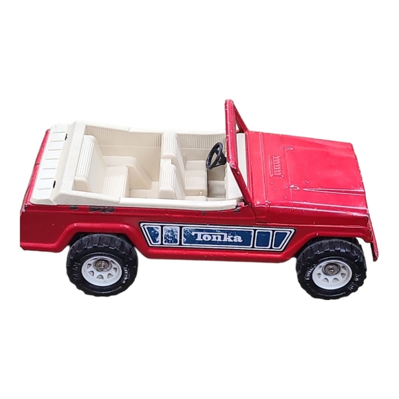 Vintage TONKA RED METAL JEEPSTER 1970's - Picture 7 of 11
